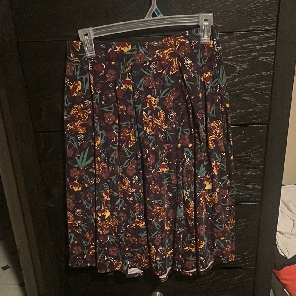 LuLaRoe Dark Floral Midi Skirt